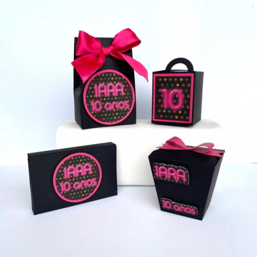 Kit Clássico Personalizado Neon: 20 Peças
