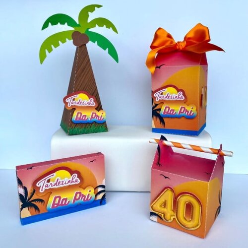 Kit Clássico Personalizado Tardezinha: 40 Peças