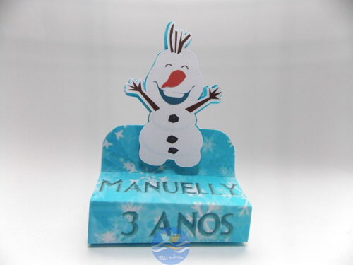 Porta Bis duplo 3D Frozen cute