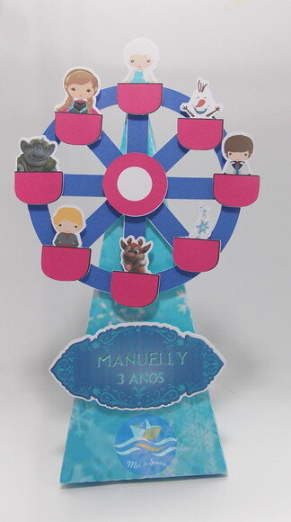 Roda Gigante 3D Frozen cute