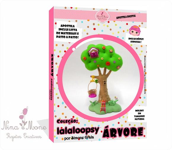 Apostila de feltro Árvore Lalaloopsy