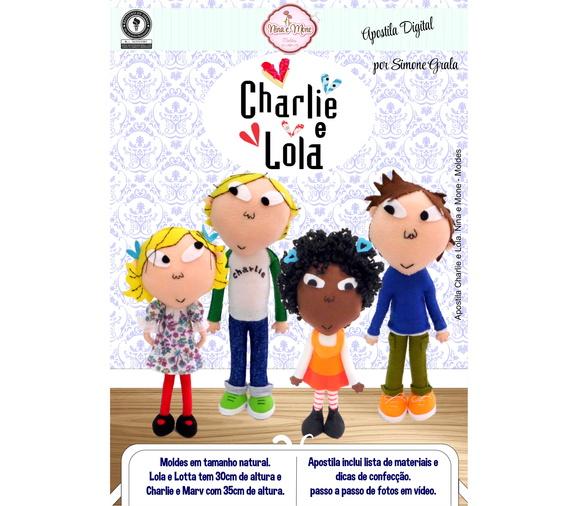 Apostila de feltro Charlie e Lola