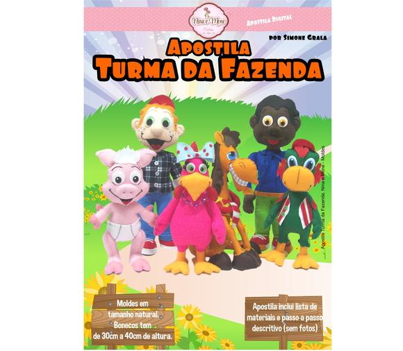 Apostila de Feltro Turma da Fazenda