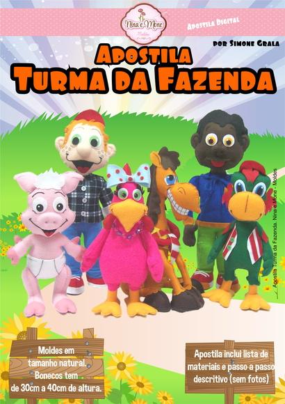 Apostila de Feltro Turma da Fazenda