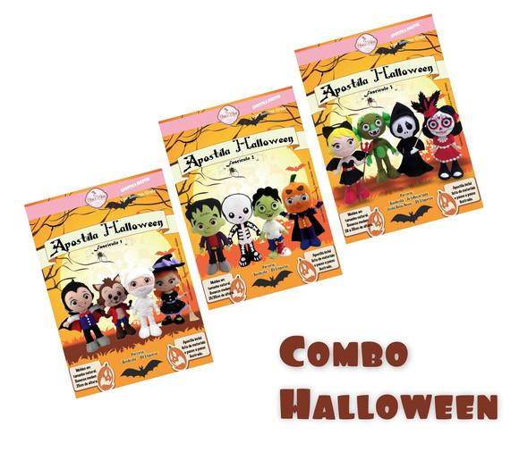 Apostilas Halloween de Feltro - Fasc 1, 2 e 3 - Combo
