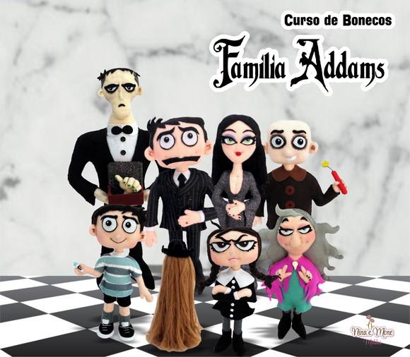 Curso de Bonecos de feltro Família Addams