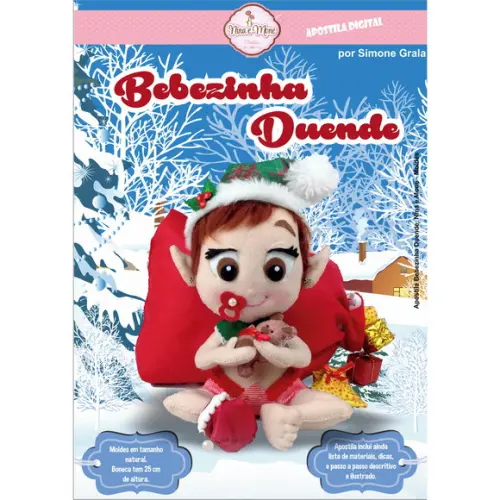 Apostila de Feltro Bebezinha Duende