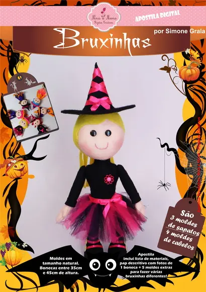 Apostila de Feltro Bruxinhas