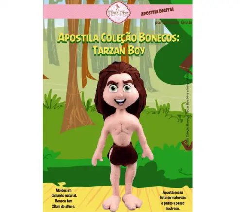 Apostila de Feltro Tarzan Boy