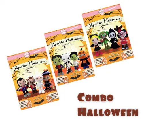 Apostilas Halloween de Feltro - Fasc 1, 2 e 3 - Combo