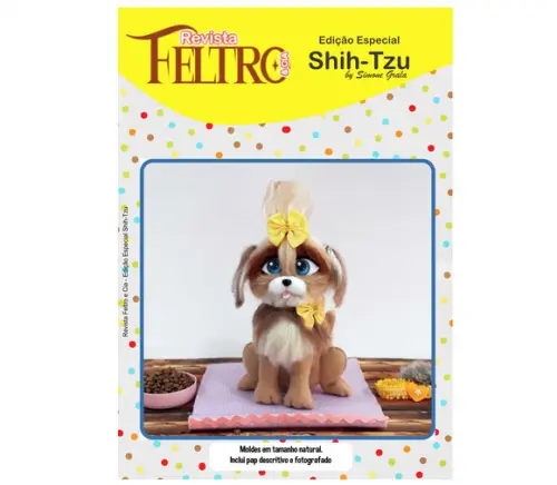 Revista Feltro e Cia - Molde Shih-tzu - Nina e Mone