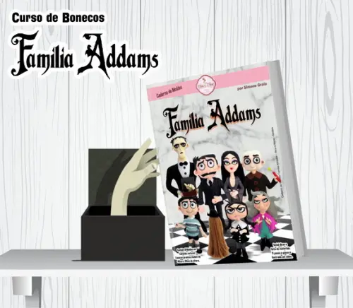 Curso de Bonecos de feltro Família Addams