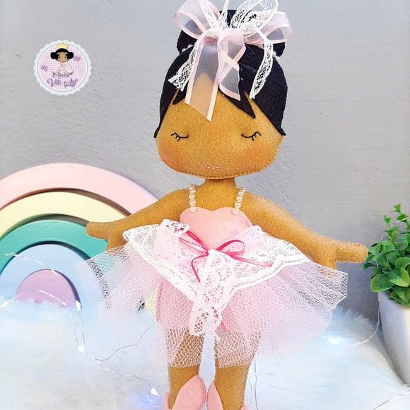 Bailarina de Luxo em Feltro 23 cm