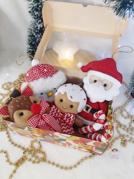 Kit de Pingentes Natalino Enfeite de Natal em Feltro