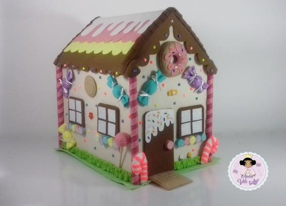 Kit João e Maria 25 Cm, Bruxa e Casa de Doces