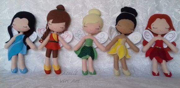 Kit Tinker Bell com 5 Fadinhas