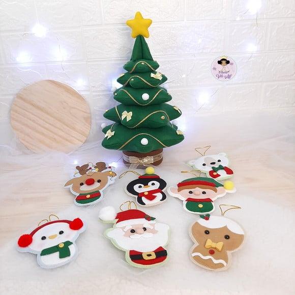 Pingente para Árvore de Natal 12 cm ( 7 Peças )