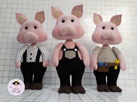 Três Porquinhos 35 cm
