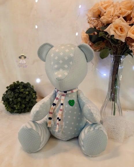 Urso Peti Petá em Tecido Veludo