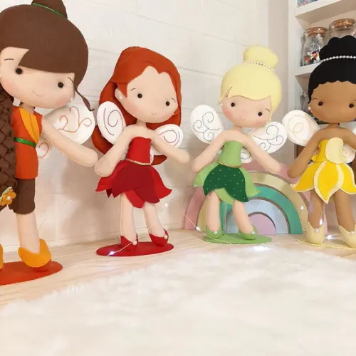 Kit Tinker Bell com 5 Fadinhas