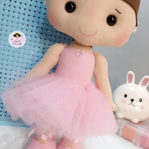 Boneca Bailarina Rosa 35 cm