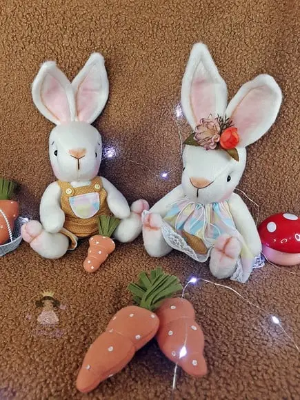 Coelhinhos de Páscoa -casal