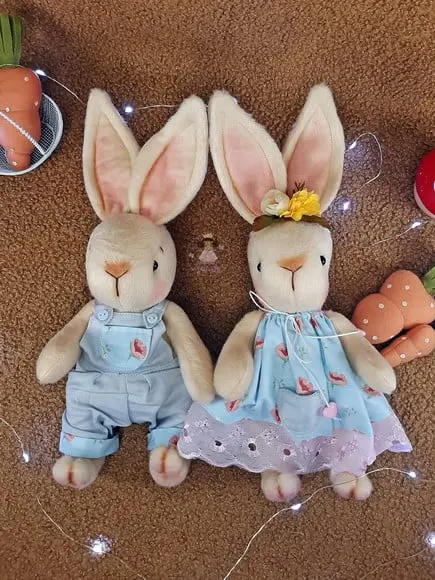 Coelhinhos de Páscoa -casal
