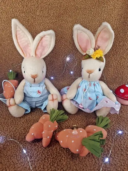 Coelhinhos de Páscoa -casal