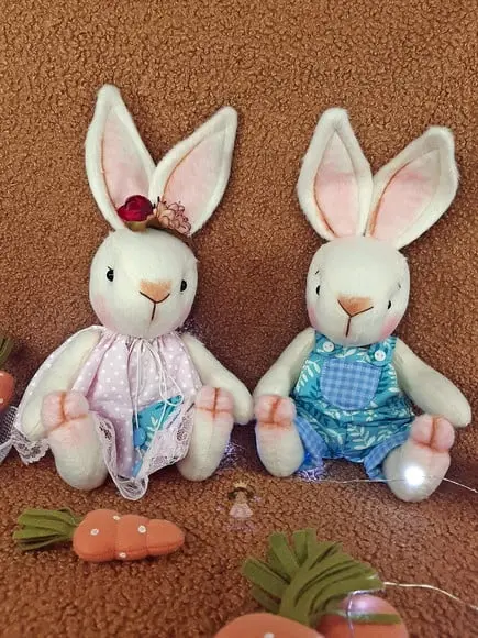 Coelhinhos de Páscoa -casal