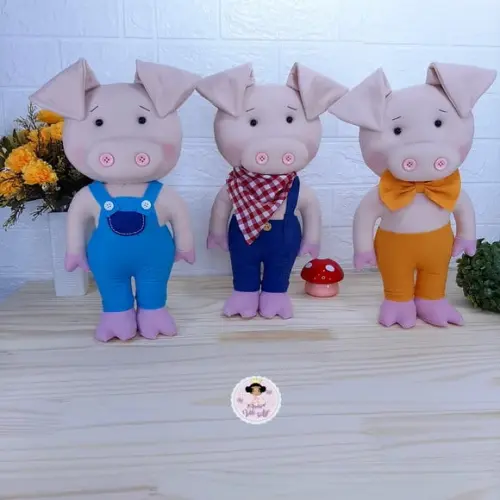 Kit os Três Porquinhos e o Lobo Mau