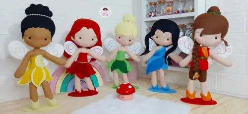 Kit Tinker Bell com 5 Fadinhas
