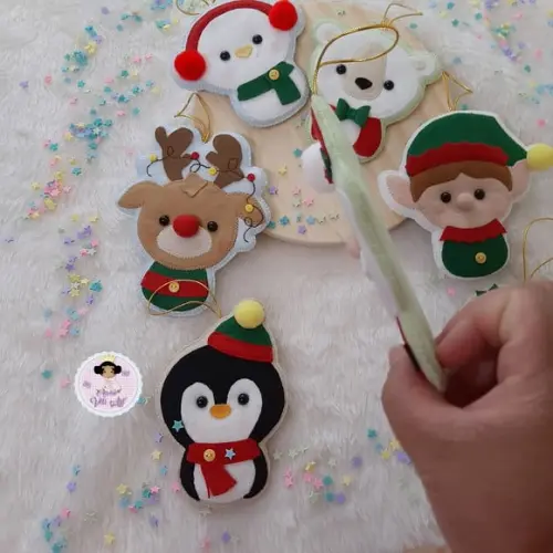 Pingente para Árvore de Natal 12 cm ( 7 Peças )