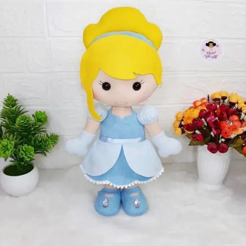 Princesa Cinderela 35cm Decoração de Festa