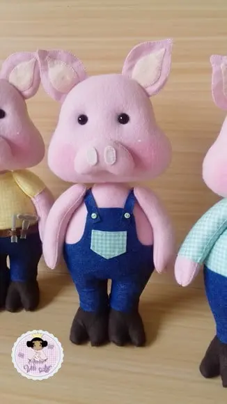 Três Porquinhos 35 cm