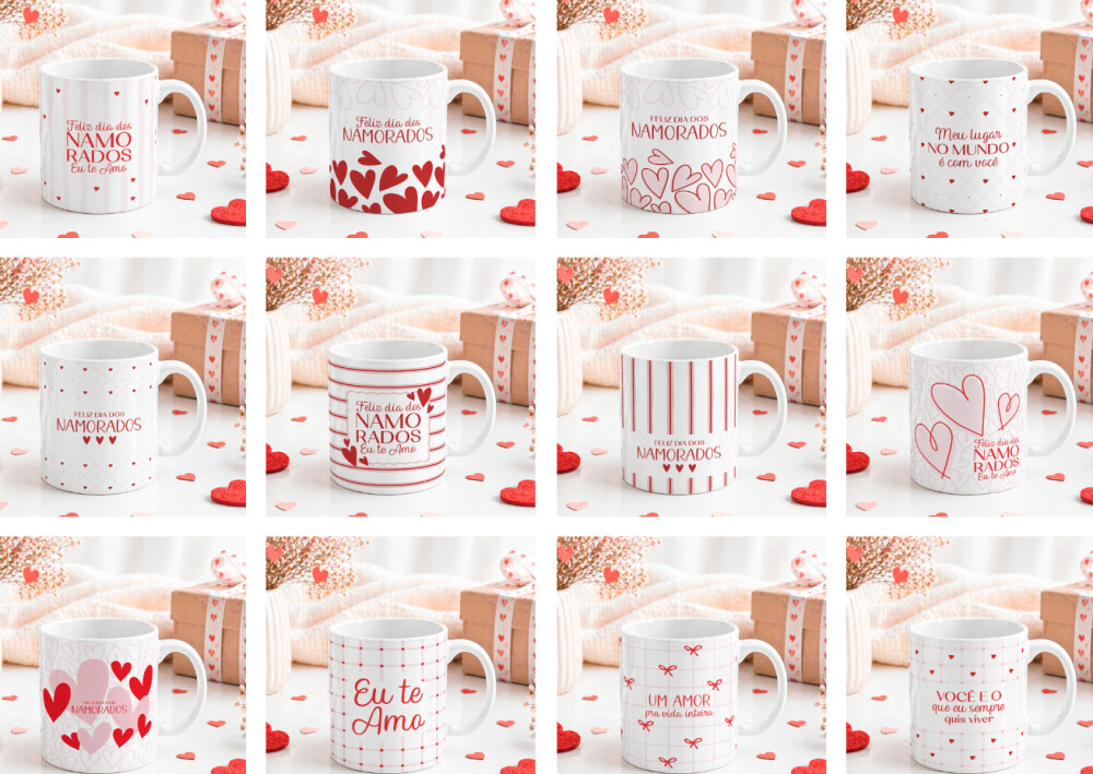 Pacote de Caneca - Dia dos Namorados