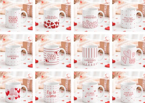 Pacote de Caneca - Dia dos Namorados