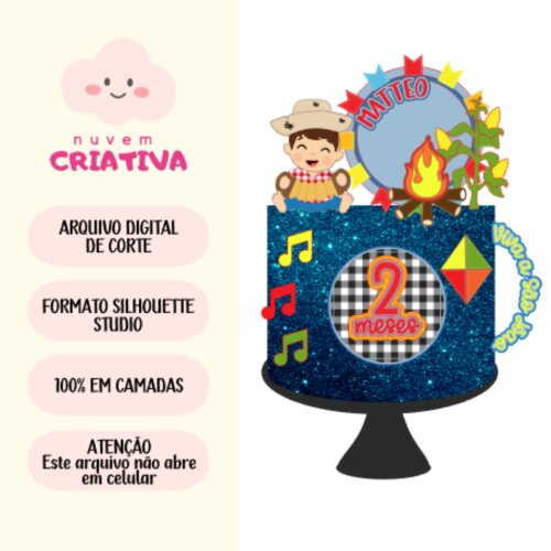 Arquivo de Corte - Topo Junino MENINO COM SANFONA