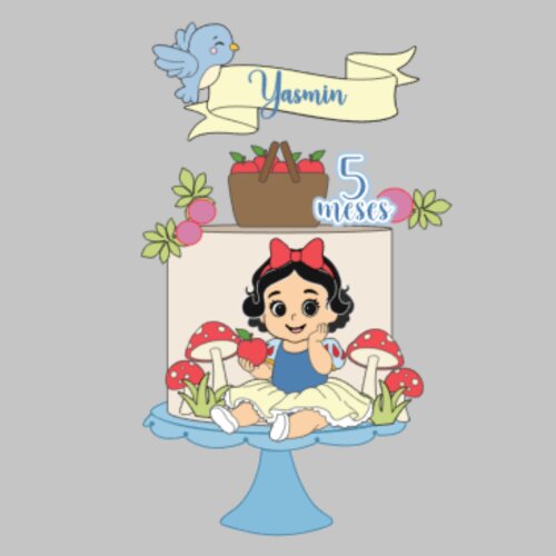Arquivo de Corte - Bebe Branca de Neve