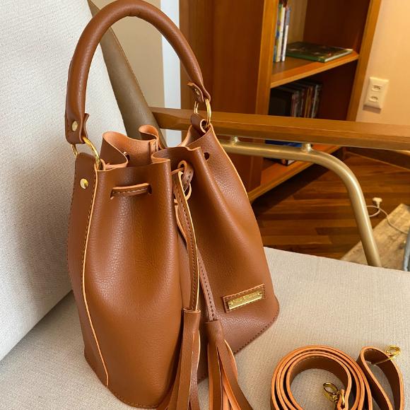 Bolsa Bucket Caramelo Amélie