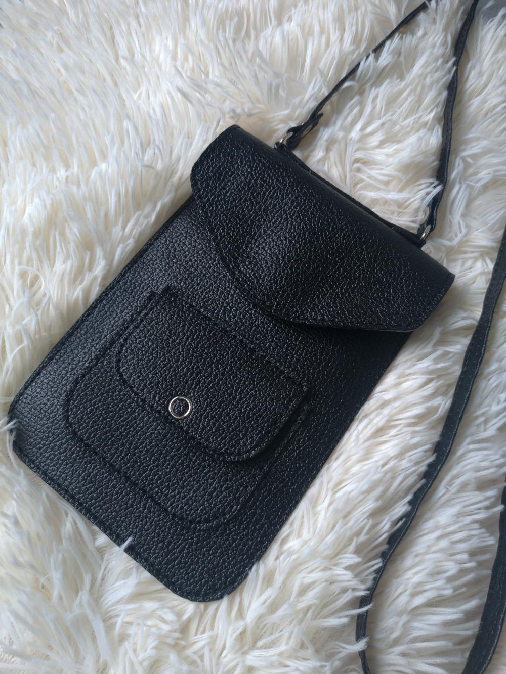 Bolsinha para Celular Vivian tiracolo preta