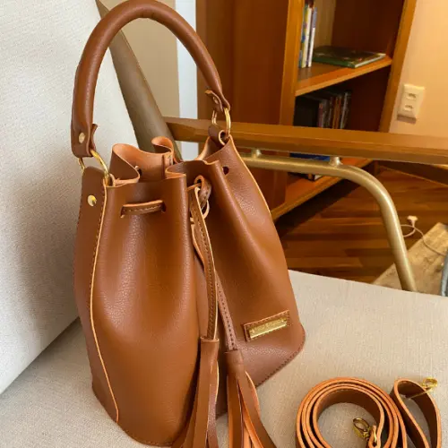 Bolsa Bucket Caramelo Amélie