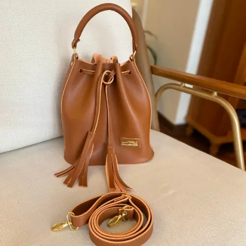 Bolsa Bucket Caramelo Amélie