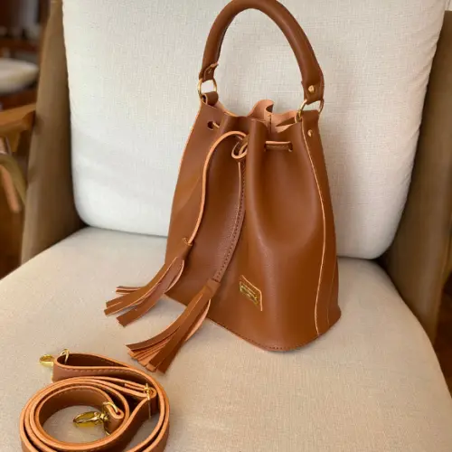 Bolsa Bucket Caramelo Amélie