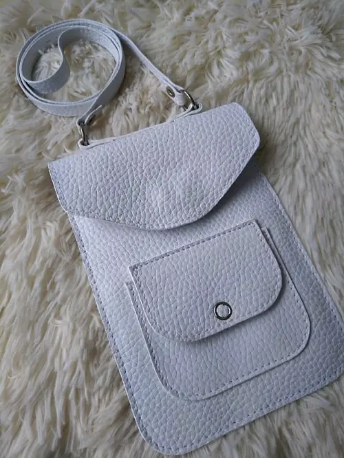 Bolsinha para Celular Vivian tiracolo branca