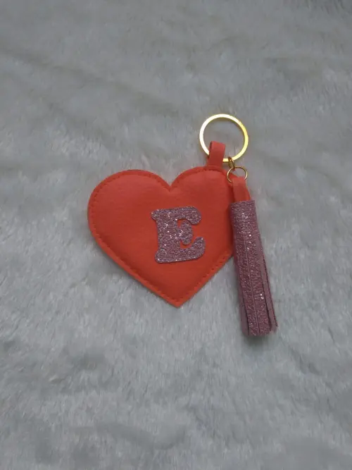 Chaveiro Coração Franja Tassel