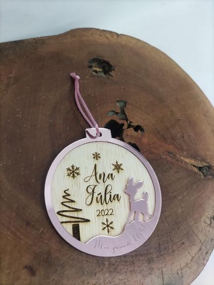 Bolas de Natal em Acrílico Personalizadas