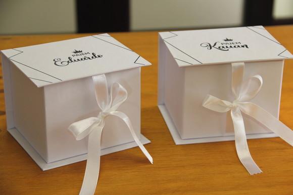 Caixa convite daminha pajem