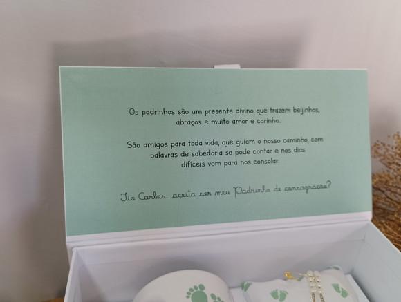 Caixa Convite Padrinho de Batismo