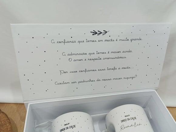 Caixa Convite Padrinhos de Batismo