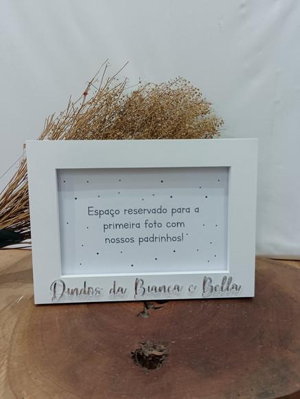 Caixa Convite Padrinhos de Batismo Canecas e Porta Retrato